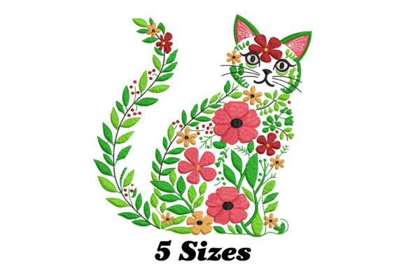 Floral Cat Embroidery Design Review
