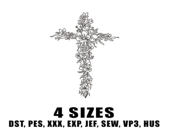 Floral Cross Embroidery Design Review