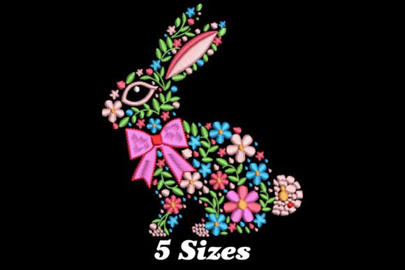 Floral Easter Bunny