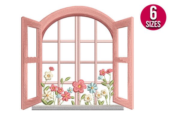 Floral Window View