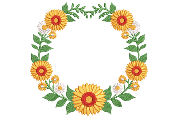 Sunflower Circle Frame