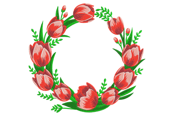 Tulips Floral Frame